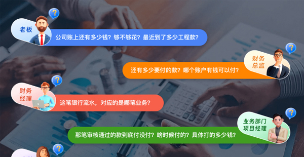 一個(gè)窗口掌握全盤資金，收支流水一鍵業(yè)務(wù)溯源